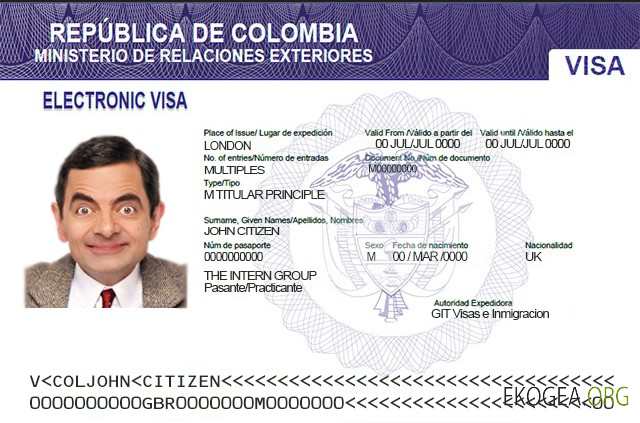 Visa électronique pour la Colombie